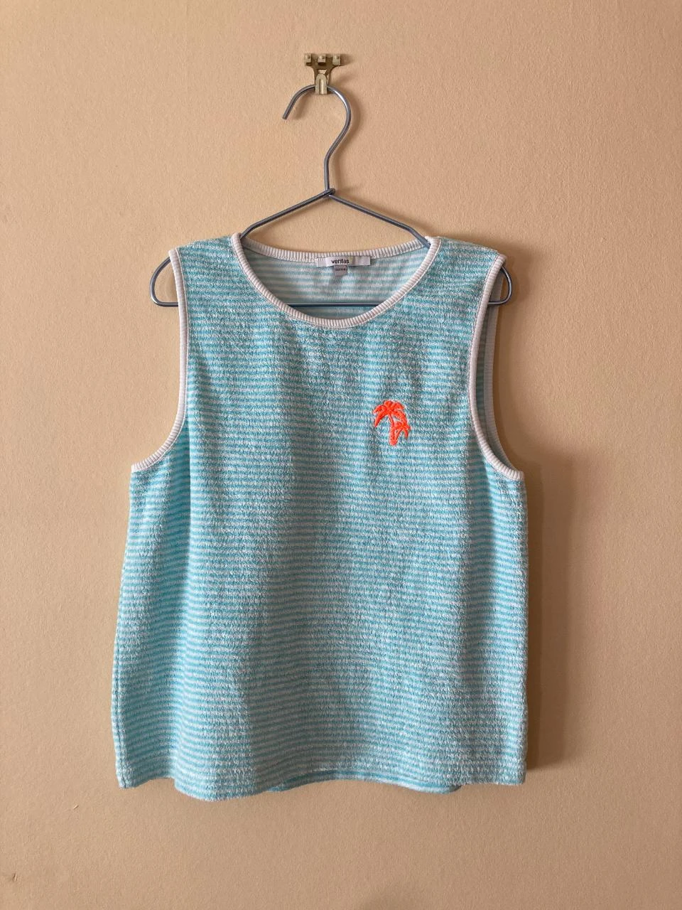 Top éponge plage rayé bleu Veritas 7-8 ans